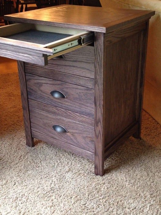 Night Stand With Locking Secret Hidden Drawer - Night Stand With Locking Secret Hidden Drawer -   16 diy Desk with drawers ideas