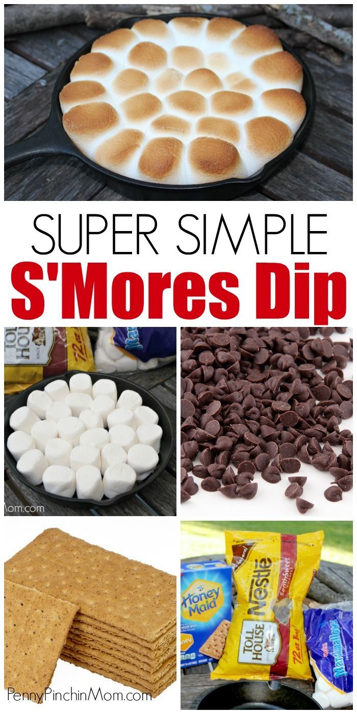 Super Easy S'mores Dip - Super Easy S'mores Dip -   16 diy Easy food ideas