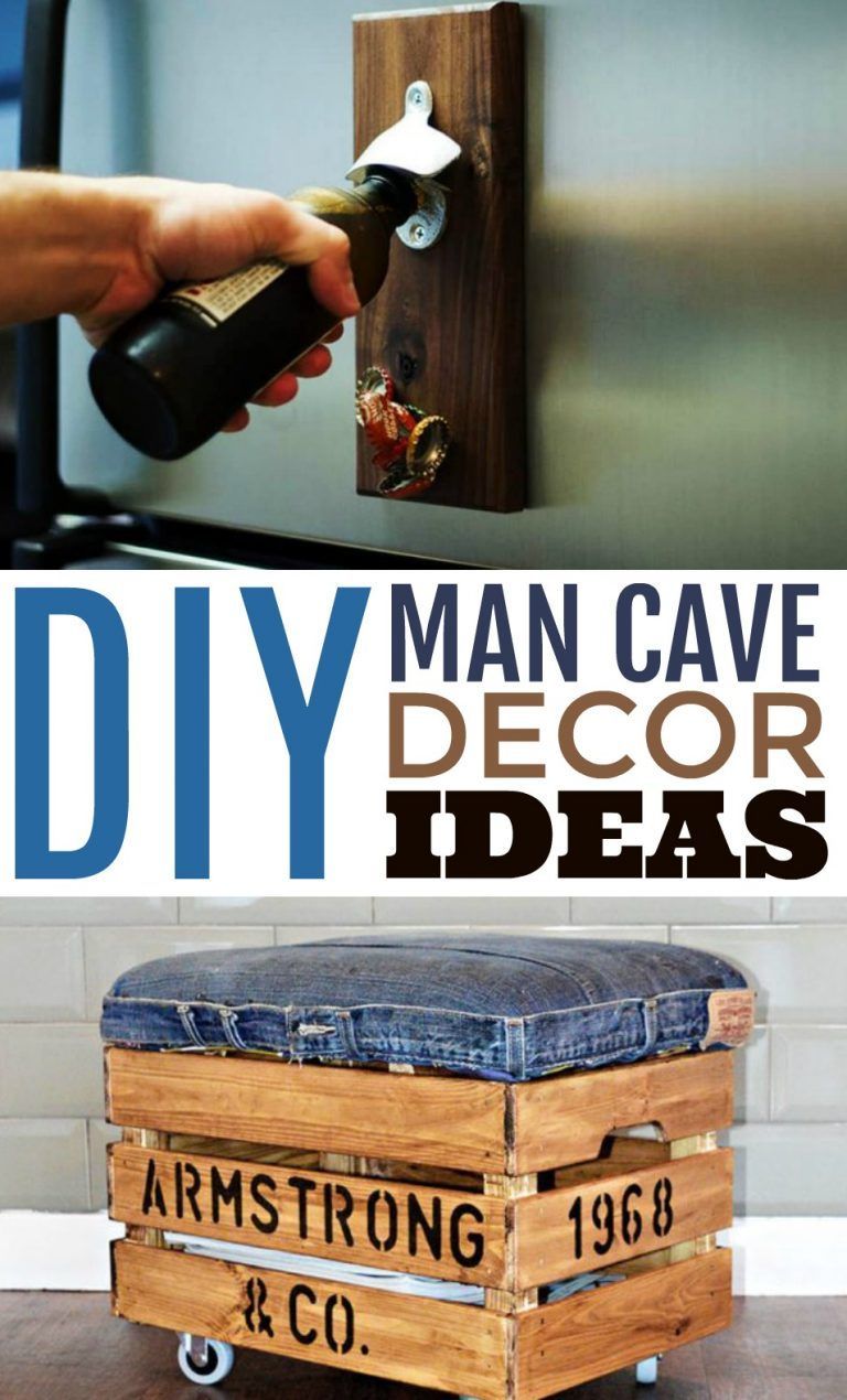 DIY Man Cave Decor Ideas - A Little Craft In Your Day - DIY Man Cave Decor Ideas - A Little Craft In Your Day -   16 diy Home Decor for men ideas