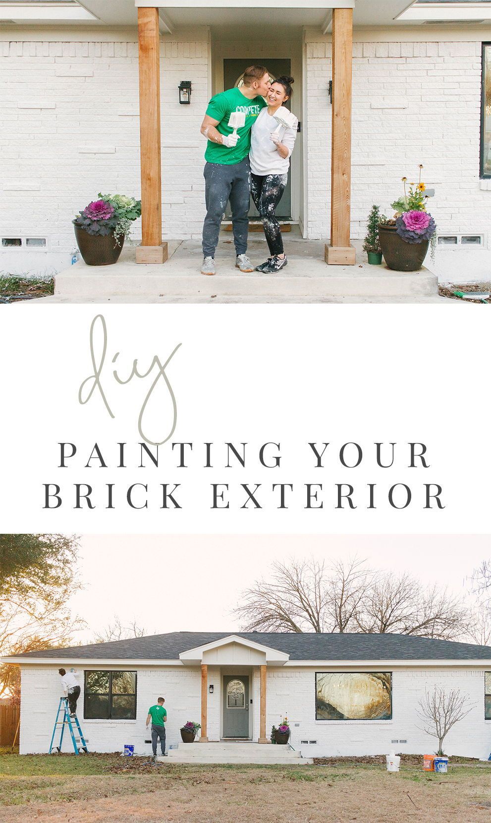 How to Paint the Exterior of Your Brick Home  — Farmhouse Living - How to Paint the Exterior of Your Brick Home  — Farmhouse Living -   16 diy House exterior ideas
