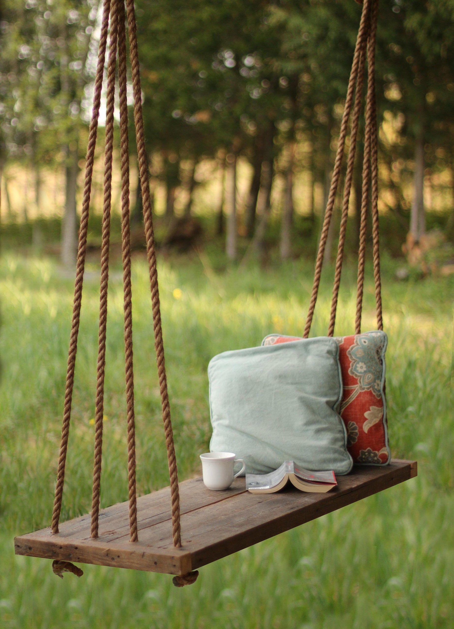 Porch Swing / Bench - Outdoor Seating - Rope Swing - Tree Swing - Porch Swing / Bench - Outdoor Seating - Rope Swing - Tree Swing -   16 diy Outdoor swing ideas