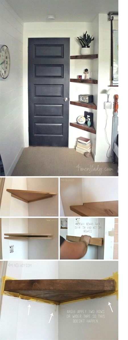15+ DIY floating corner shelves ideas - 15+ DIY floating corner shelves ideas -   16 diy Shelves small spaces ideas