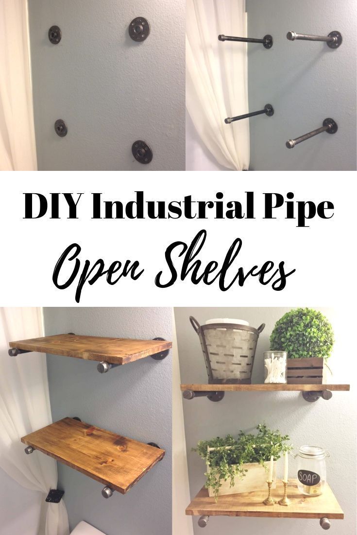 Industrial pipe shelving - Industrial pipe shelving -   16 diy Shelves white ideas