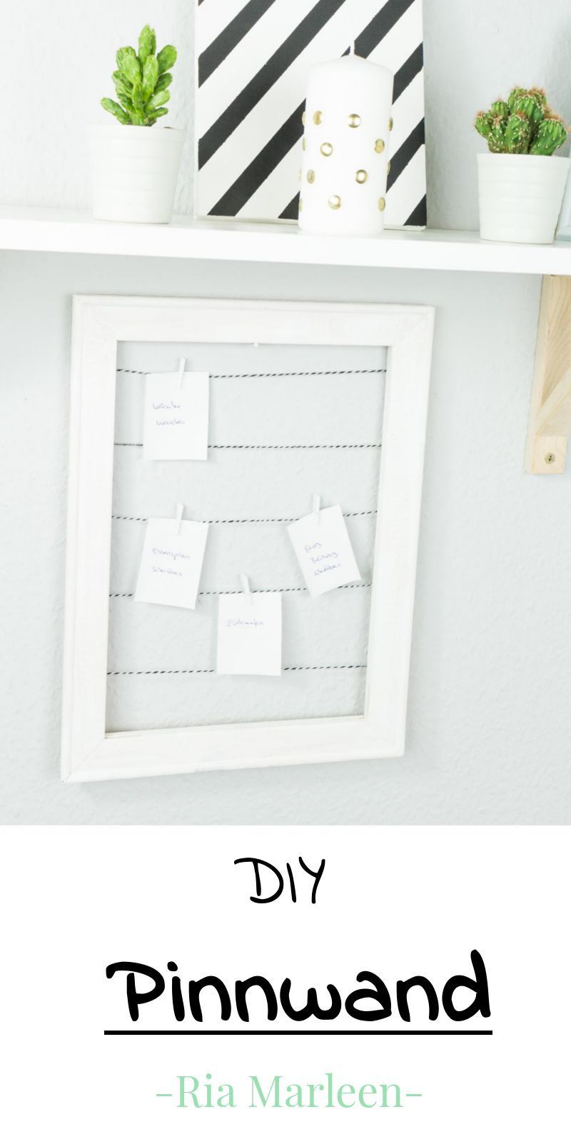 DIY Pinnwand aus Holzrahmen basteln - DIY Pinnwand aus Holzrahmen basteln -   16 diy Tumblr gifts ideas
