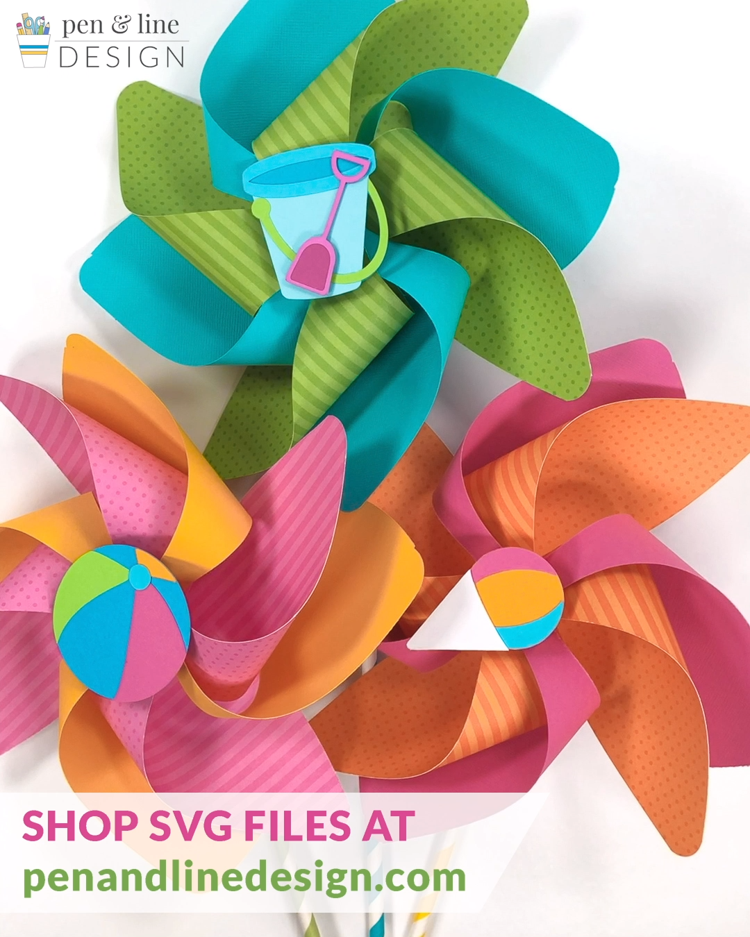 How to make pinwheels with Summer SVG Images - DIY Paper Craft - Pen & Line Design - How to make pinwheels with Summer SVG Images - DIY Paper Craft - Pen & Line Design -   16 quick diy Crafts ideas