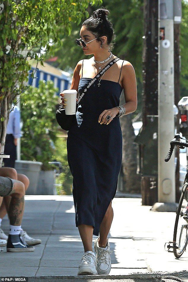 Vanessa Hudgens is cool for the summer in a chic blue dress - Vanessa Hudgens is cool for the summer in a chic blue dress -   16 style Summer navy blue ideas
