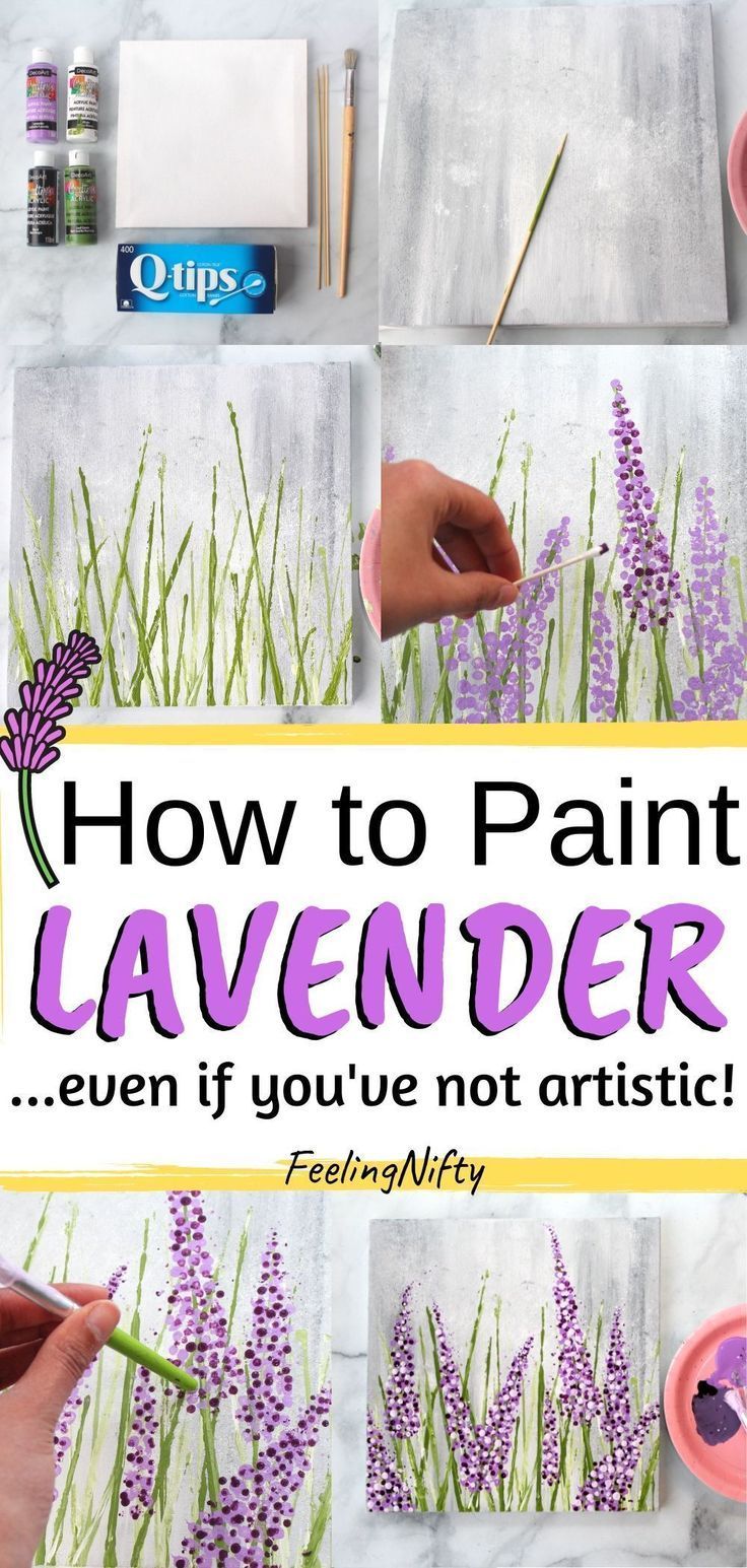 Want to learn how to paint lavender- the easy way? | How to Paint Series - Want to learn how to paint lavender- the easy way? | How to Paint Series -   17 beauty Background painting ideas