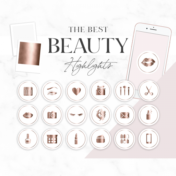 Instagram Highlight Covers - Beauty Icons - Makeup Artist - Lash Branding - Instagram Highlight Covers - Beauty Icons - Makeup Artist - Lash Branding -   17 beauty Icon highlight ideas