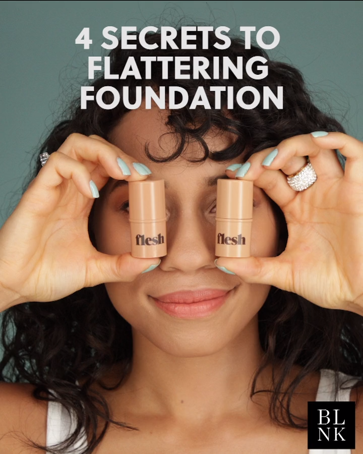 4 Secrets to Flattering Foundation Application - 4 Secrets to Flattering Foundation Application -   17 blink beauty Videos ideas