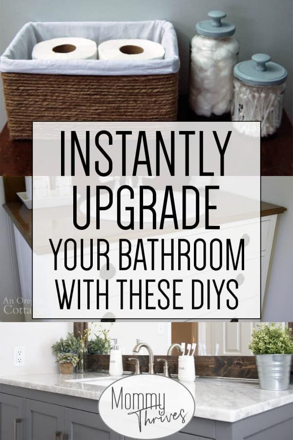 14 Bathroom Ideas on a Budget - Mommy Thrives - 14 Bathroom Ideas on a Budget - Mommy Thrives -   17 diy Bathroom upgrades ideas