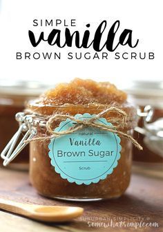 DIY Vanilla Brown Sugar Scrub Recipe - DIY Vanilla Brown Sugar Scrub Recipe -   17 diy Beauty bath ideas