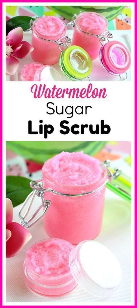 Watermelon Sugar Lip Scrub- Fun Summer DIY Lip Scrub - Watermelon Sugar Lip Scrub- Fun Summer DIY Lip Scrub -   17 diy Beauty bath ideas
