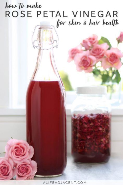 Rose Petal Vinegar for Skin & Hair (+ Ways to Use It) - Rose Petal Vinegar for Skin & Hair (+ Ways to Use It) -   17 diy Beauty rose ideas