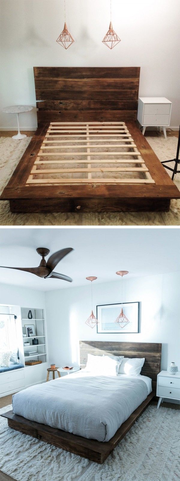61 Easy DIY Bed Frames You Can Build on a Budget - 61 Easy DIY Bed Frames You Can Build on a Budget -   17 diy Bed Frame black ideas