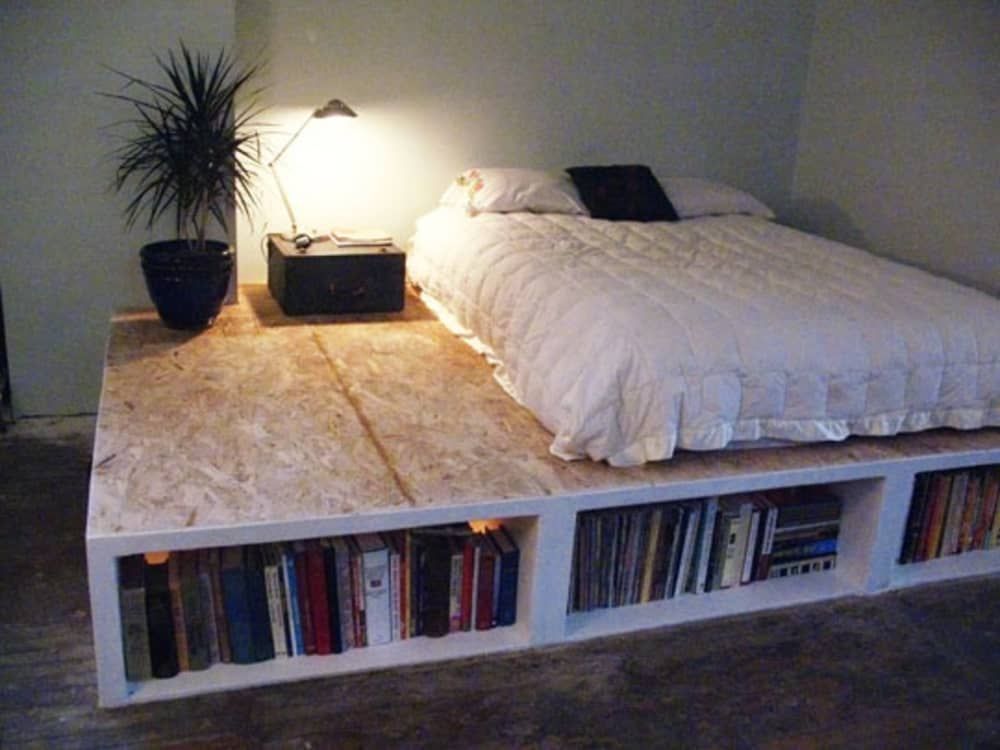 Look! DIY Platform Bed With Storage - Look! DIY Platform Bed With Storage -   17 diy Bedroom bed ideas