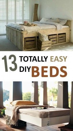 13 Totally Easy DIY Beds - 13 Totally Easy DIY Beds -   17 diy Bedroom bed ideas