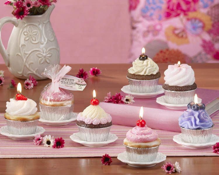 Club Pack of 12 White Sweet Treats Ceramic Cupcake Candle Display Plates 4