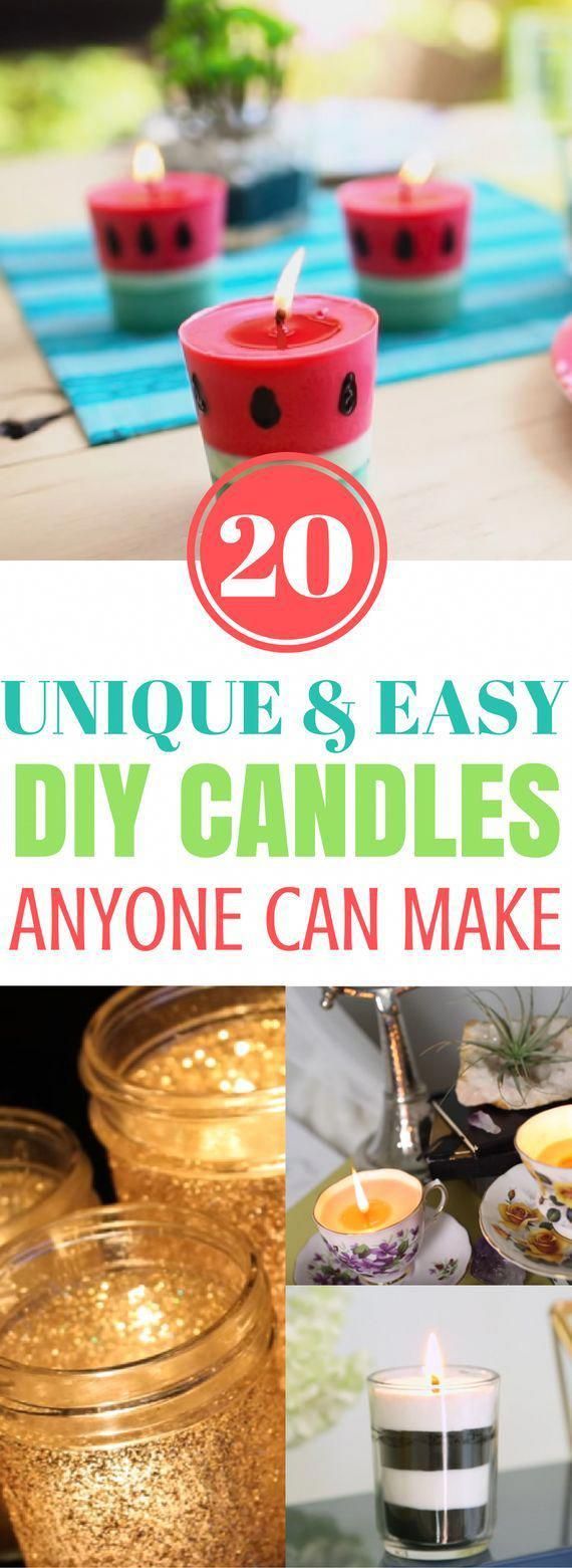 20 Unique And Easy DIY Candles That Anyone Can Make - Craftsonfire - 20 Unique And Easy DIY Candles That Anyone Can Make - Craftsonfire -   17 diy Candles cupcake ideas