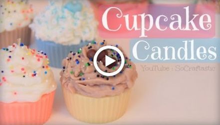 DIY CUPCAKE CANDLE - Room Decor - How To| SoCraftastic - DIY CUPCAKE CANDLE - Room Decor - How To| SoCraftastic -   17 diy Candles cupcake ideas