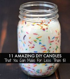 11 Simply Amazing DIY Candles You Can Make For Less Than $1! - 11 Simply Amazing DIY Candles You Can Make For Less Than $1! -   17 diy Candles cupcake ideas