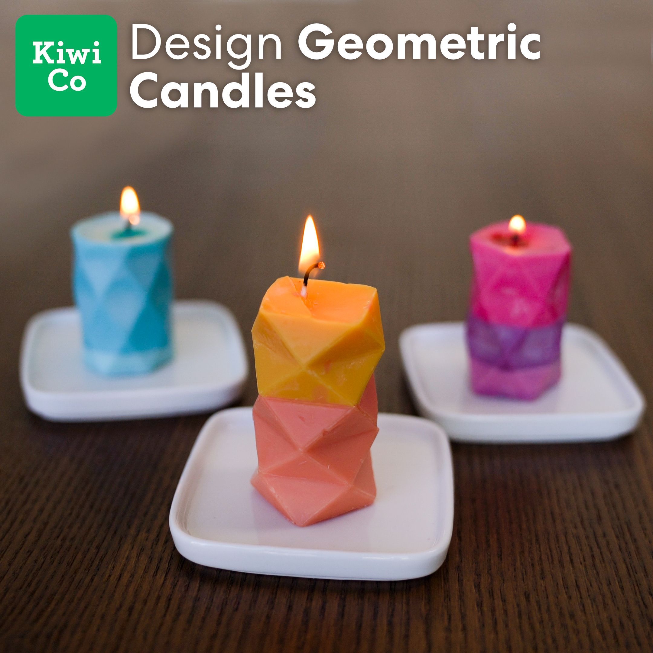 Geometric Candles by Doodle Crate - Geometric Candles by Doodle Crate -   17 diy Candles design ideas