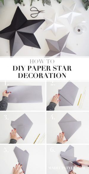 DIY Paper Star Decoration | #MadeUpFestive - Made Up Style - DIY Paper Star Decoration | #MadeUpFestive - Made Up Style -   17 diy Christmas decoracion ideas