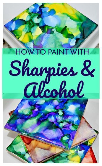 How to Paint with Sharpies and Alcohol - How to Paint with Sharpies and Alcohol -   17 diy Crafts painting ideas