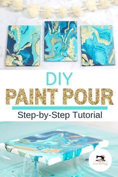 DIY Paint Pour Canvas with JOANN - DIY Paint Pour Canvas with JOANN -   17 diy Crafts painting ideas