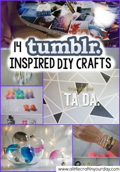 14 Tumblr Inspired DIY Crafts - A Little Craft In Your Day - 14 Tumblr Inspired DIY Crafts - A Little Craft In Your Day -   17 diy Crafts tumblr ideas