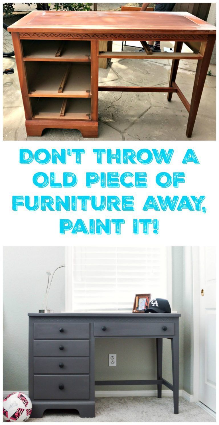 Painted Desk Makeover - My Uncommon Slice of Suburbia - Painted Desk Makeover - My Uncommon Slice of Suburbia -   17 diy Desk paint ideas