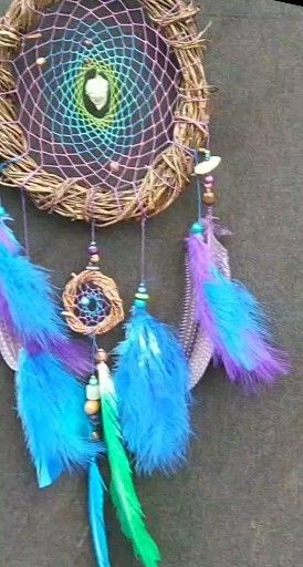 willow Dream Catcher Crystal - willow Dream Catcher Crystal -   17 diy Dream Catcher rainbow ideas