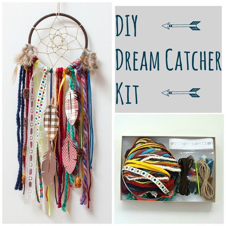 Creative Colorful DIY Dream Catcher Craft Kit for Girls or Boys - Creative Colorful DIY Dream Catcher Craft Kit for Girls or Boys -   17 diy Dream Catcher rainbow ideas