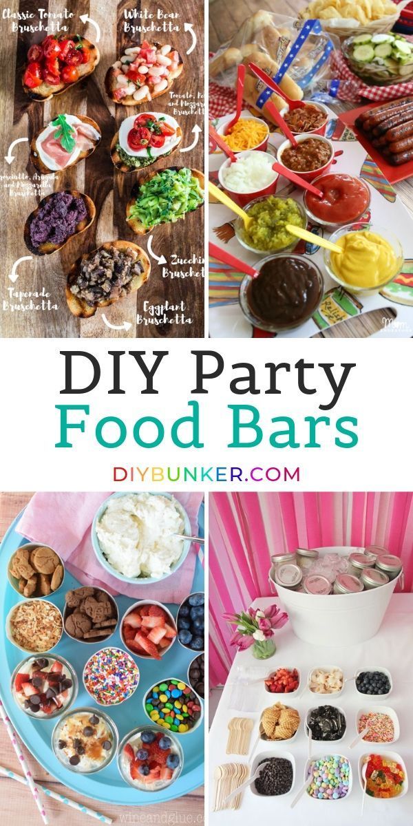 23 Stunning Party Food Bars for Your Next Big Occasion - 23 Stunning Party Food Bars for Your Next Big Occasion -   17 diy Food bar ideas