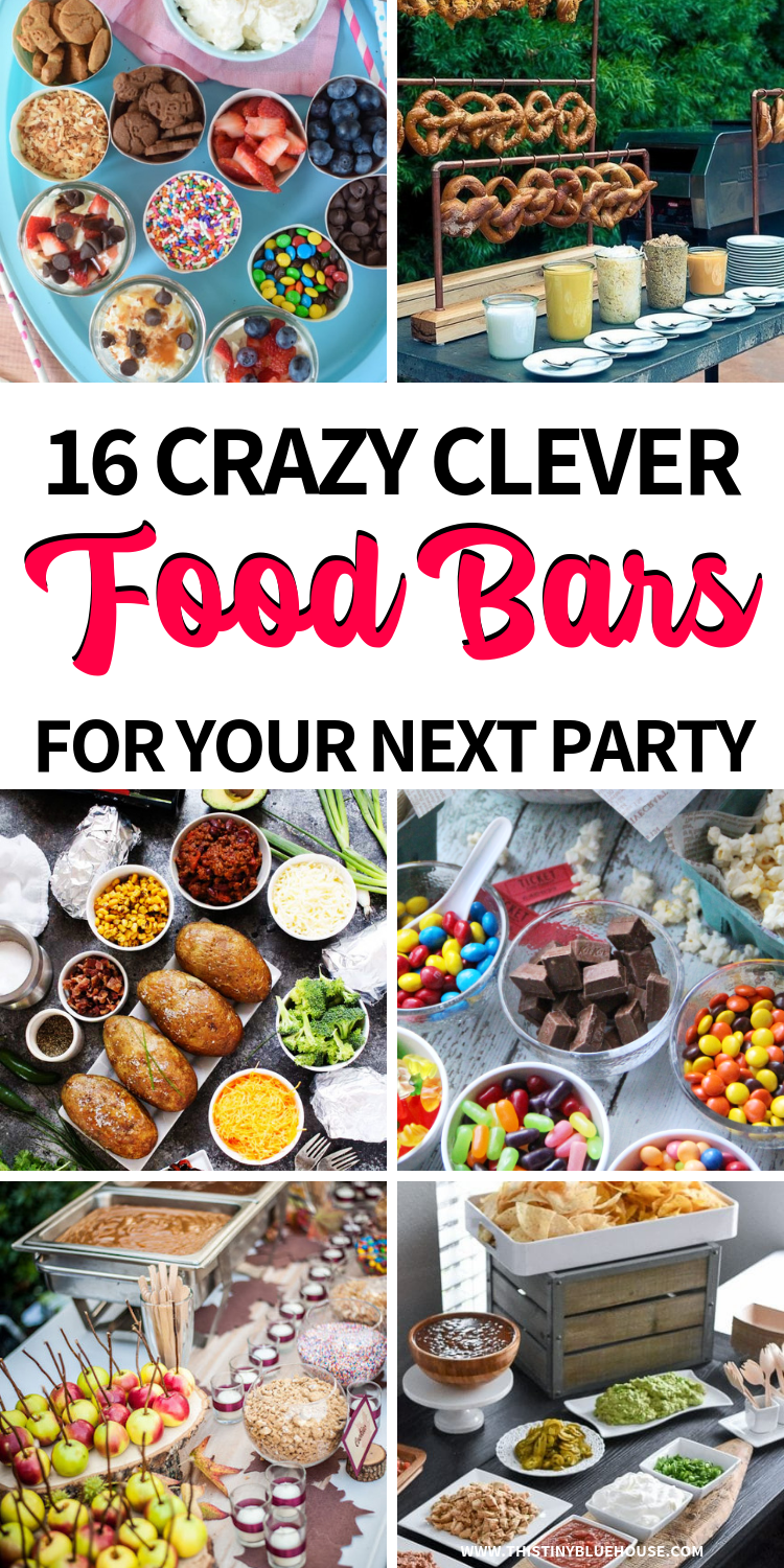 15 Fabulous Food Bar Ideas For Any Event - Smart Party Ideas - 15 Fabulous Food Bar Ideas For Any Event - Smart Party Ideas -   17 diy Food bar ideas