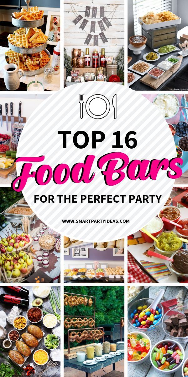 15 Fabulous Food Bar Ideas For Any Event - Smart Party Ideas - 15 Fabulous Food Bar Ideas For Any Event - Smart Party Ideas -   17 diy Food bar ideas