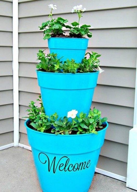 40 Cute DIY Flower Pots for Spring - decorrea.com - 40 Cute DIY Flower Pots for Spring - decorrea.com -   17 diy Garden pot ideas