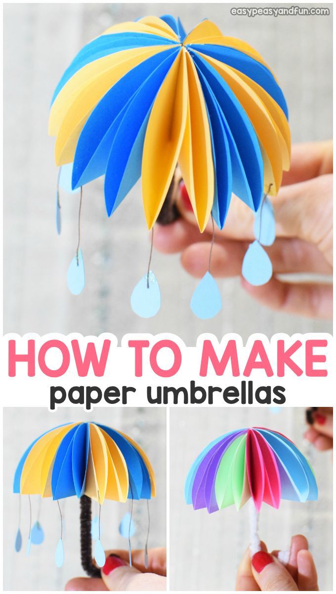 How to Make Paper Umbrellas - Easy Peasy and Fun - How to Make Paper Umbrellas - Easy Peasy and Fun -   17 diy Kids easy ideas
