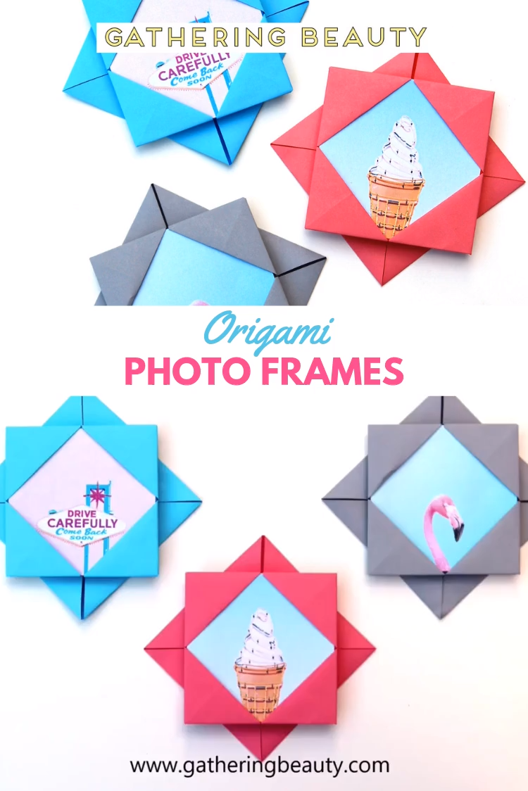 HOW TO MAKE ORIGAMI PHOTO FRAMES - HOW TO MAKE ORIGAMI PHOTO FRAMES -   17 diy Paper folding ideas