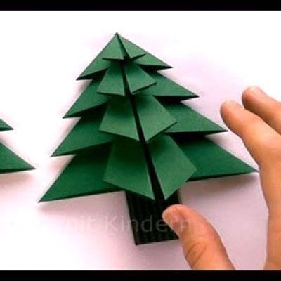 Origami Christmas trees - ornaments with paper folding | Mindy - Origami Christmas trees - ornaments with paper folding | Mindy -   17 diy Paper folding ideas