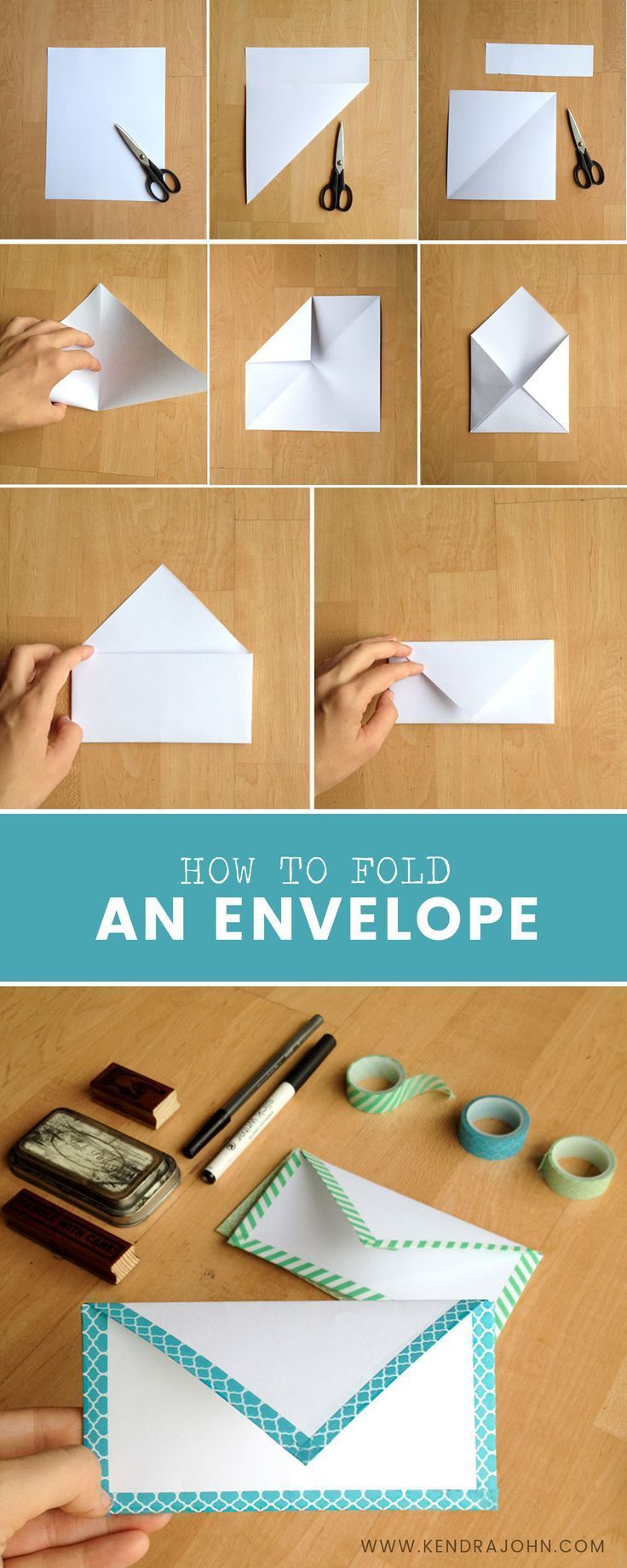 DIY Paper Envelope [Easy!] | Kendra John Designs - DIY Paper Envelope [Easy!] | Kendra John Designs -   17 diy Paper folding ideas