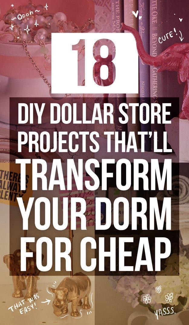 17 diy Projects for college ideas