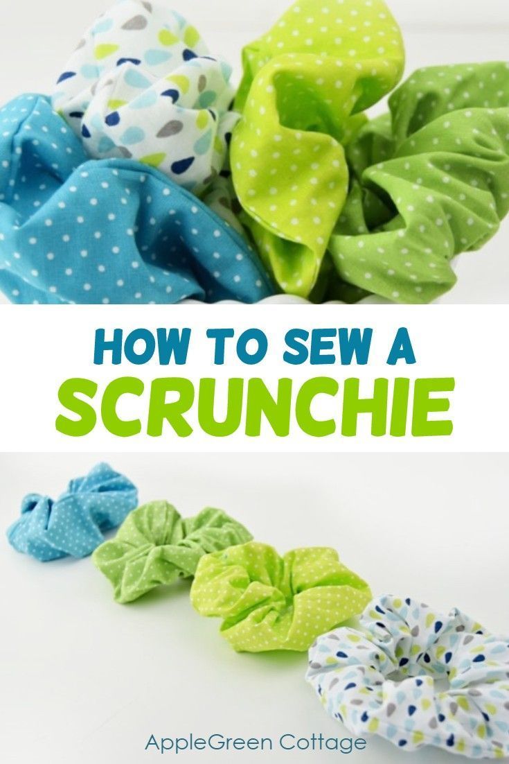 How To Make Scrunchies - AppleGreen Cottage - How To Make Scrunchies - AppleGreen Cottage -   17 diy Projects sewing ideas