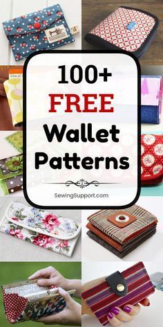100+ Free Wallet Patterns - 100+ Free Wallet Patterns -   17 diy Projects sewing ideas