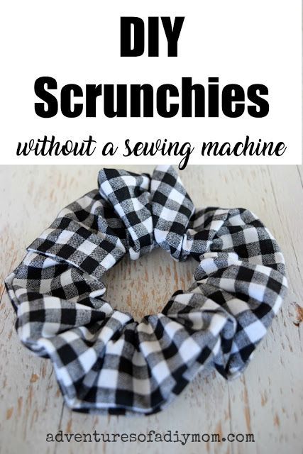 How to Make Scrunchies without Sewing - How to Make Scrunchies without Sewing -   diy Scrunchie no machine