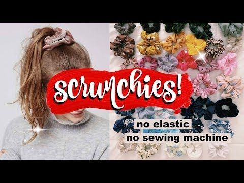 The easiest DIY scrunchies ever! (no sewing machine) and my hair mistake lol ? Natasha Rose - The easiest DIY scrunchies ever! (no sewing machine) and my hair mistake lol ? Natasha Rose -   17 diy Scrunchie no machine ideas