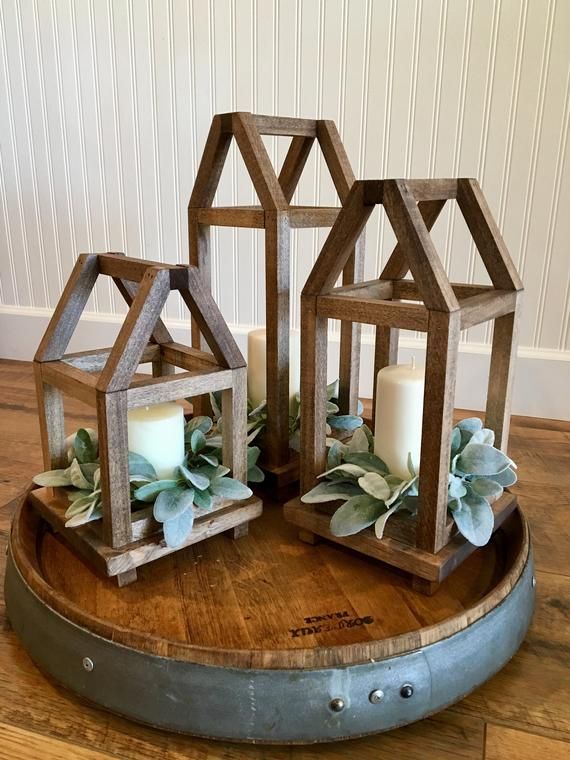 Wood lantern centerpiece with framed rooftop, farmhouse style wood lantern, wood lantern wedding centerpiece, wood candle lantern - Wood lantern centerpiece with framed rooftop, farmhouse style wood lantern, wood lantern wedding centerpiece, wood candle lantern -   17 diy Wood lantern ideas