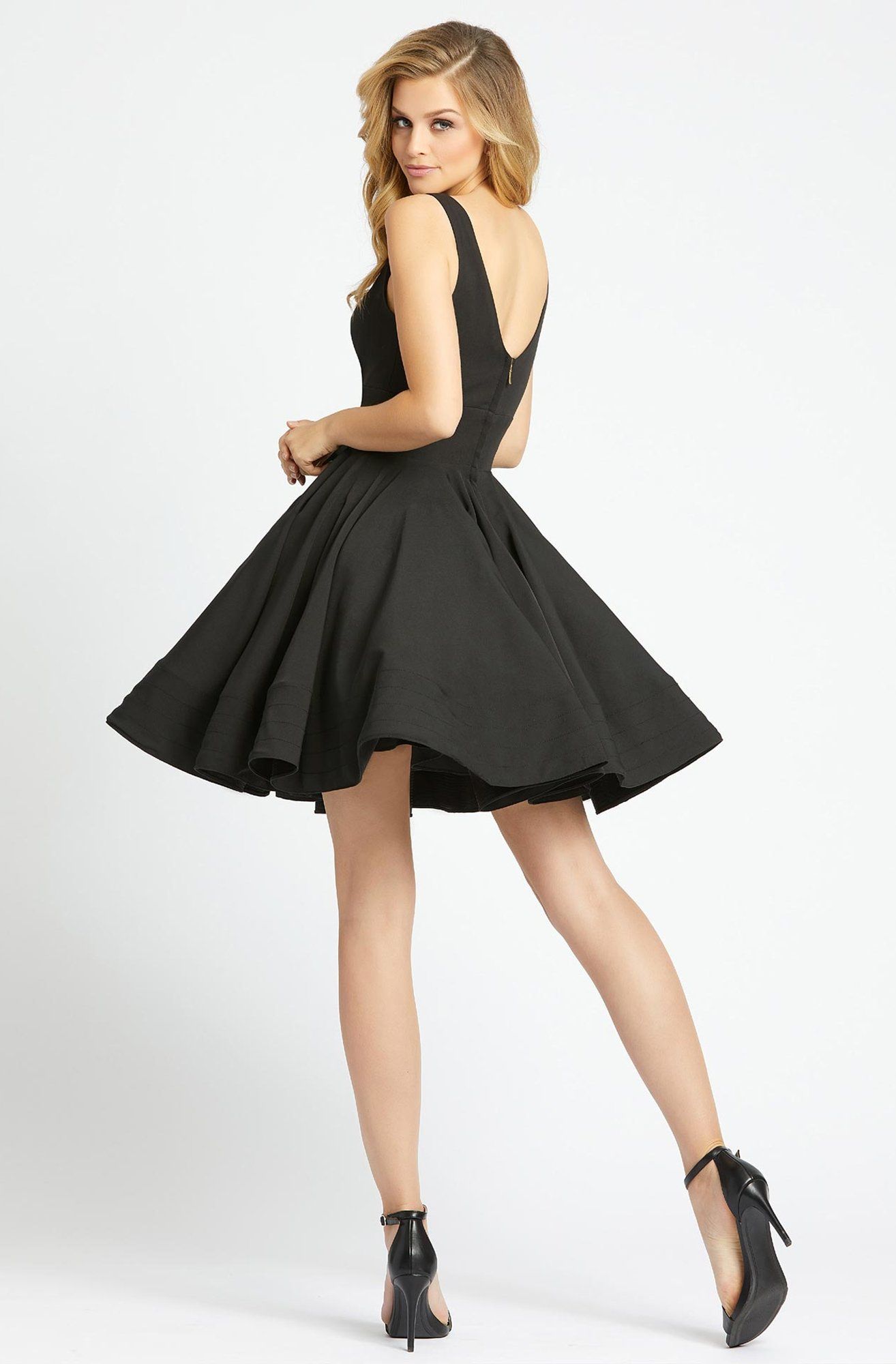 Ieena Duggal - 48478I Classic V-Neck Flutter Dress - Ieena Duggal - 48478I Classic V-Neck Flutter Dress -   17 style Dress classic ideas