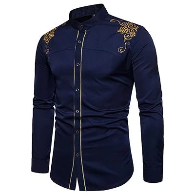 Men's Casual Long Sleeved shirt stand neck Chinese style Fashion tops Maleliligla - Men's Casual Long Sleeved shirt stand neck Chinese style Fashion tops Maleliligla -   17 style Fashion homme ideas