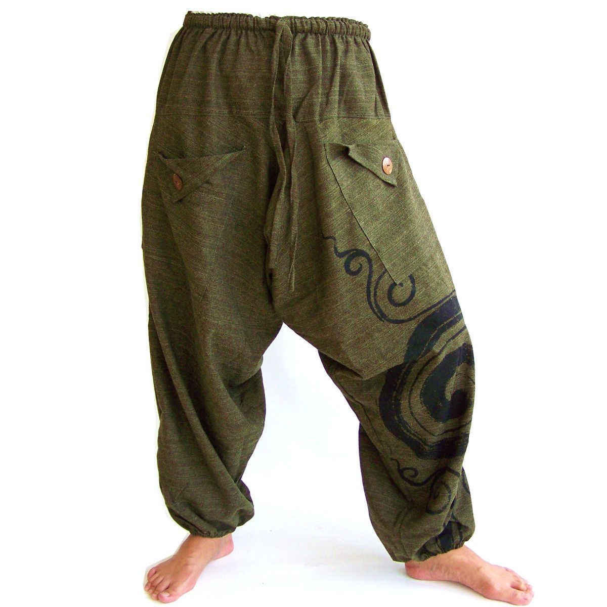 Harem Pants Baggy pants Hippie pants men woman Boho 100% cotton  | eBay - Harem Pants Baggy pants Hippie pants men woman Boho 100% cotton  | eBay -   17 style Hippie men ideas