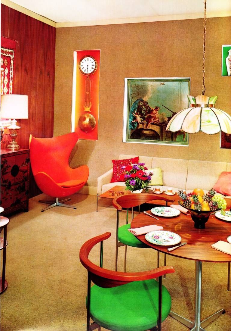 Home '65: A Groovy Look at Mid-Sixties Interior D?cor - Flashbak - Home '65: A Groovy Look at Mid-Sixties Interior D?cor - Flashbak -   17 style Retro decoration ideas